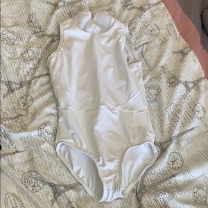 Girls white leotard